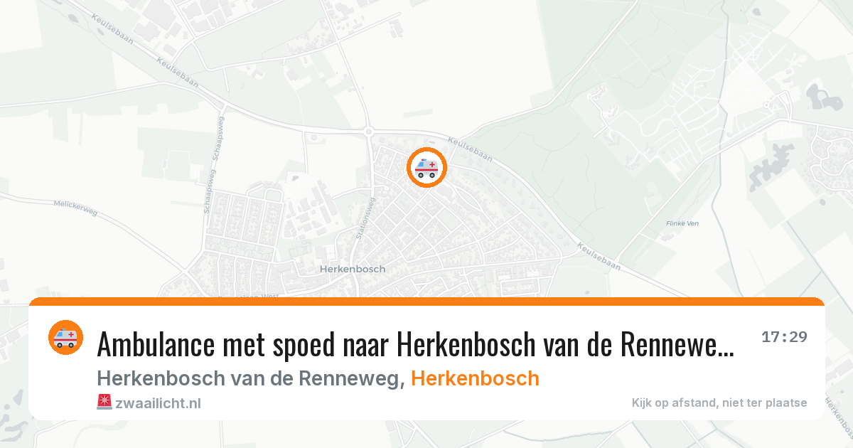 Ambulance met spoed naar Herkenbosch van de Renneweg in Herkenbosch — 8 feb 2026