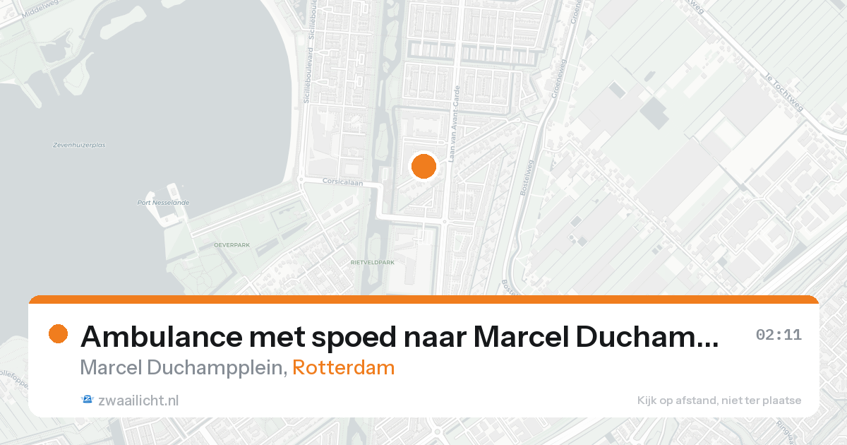 Ambulance met spoed naar Marcel Duchampplein in Rotterdam — 30 jun 2026