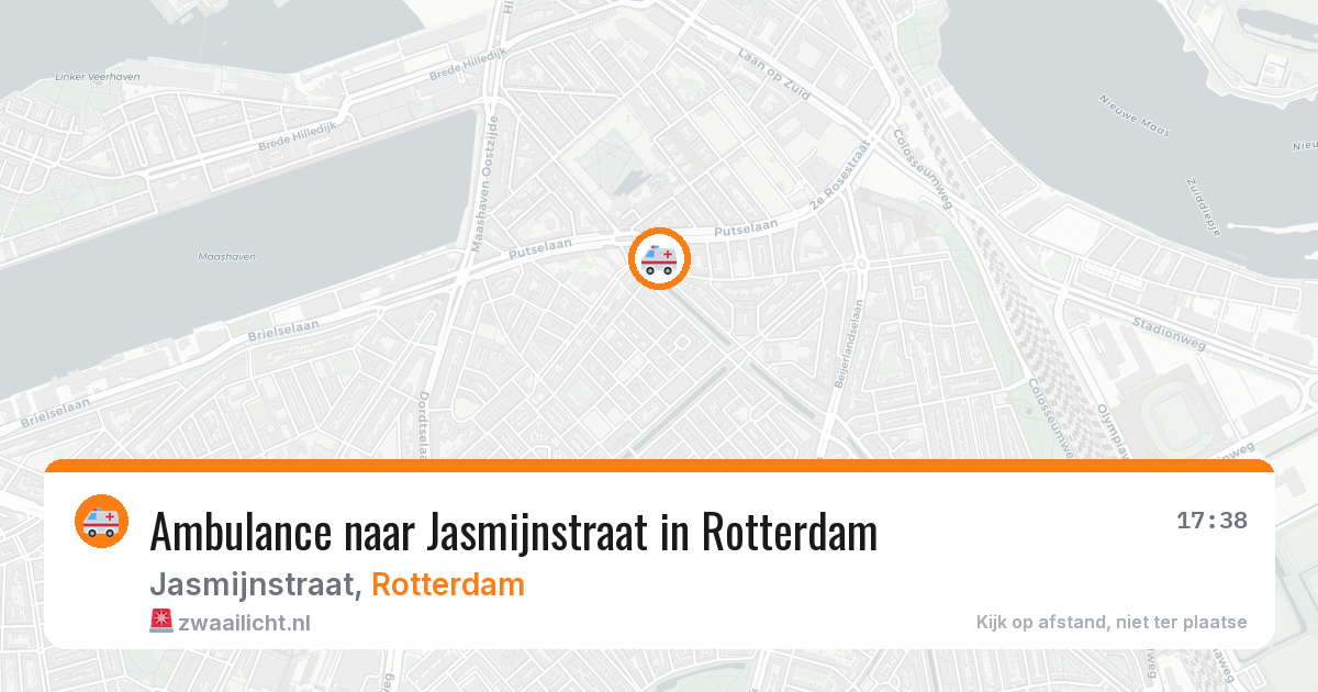 Ambulance naar Jasmijnstraat in Rotterdam — 20 apr 2026