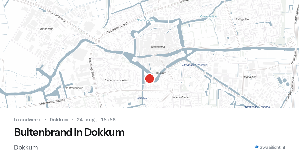 Buitenbrand in Dokkum — 24 aug 2026