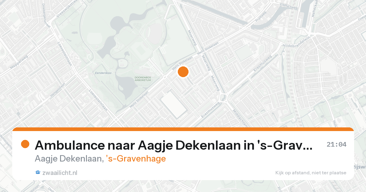 Ambulance naar Aagje Dekenlaan in 's-Gravenhage — 17 aug 2026