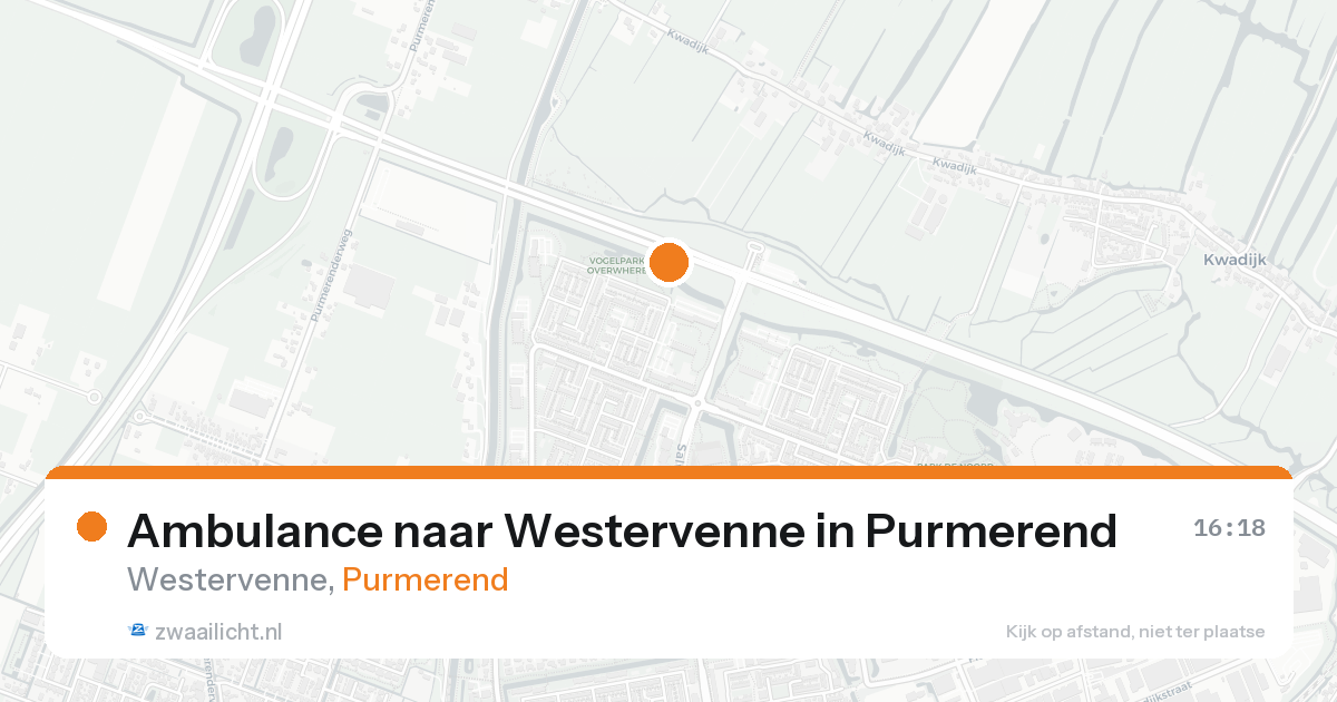 Ambulance naar Westervenne in Purmerend — 14 mei 2026
