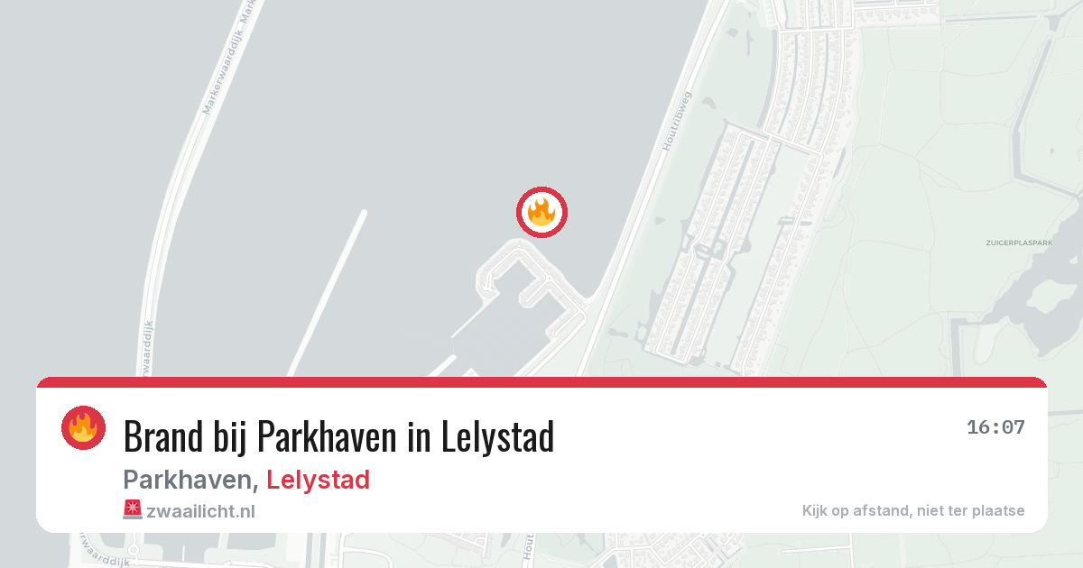 Brand bij Parkhaven in Lelystad — 5 jun 2026