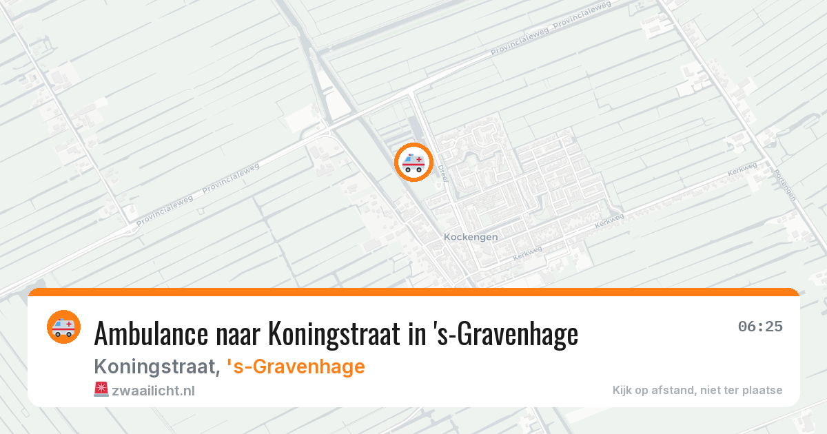 Ambulance naar Koningstraat in 's-Gravenhage — 19 mrt 2026