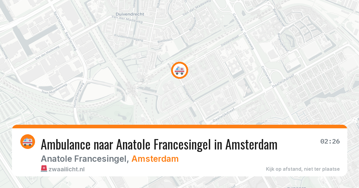Ambulance naar Anatole Francesingel in Amsterdam — 30 jan 2026