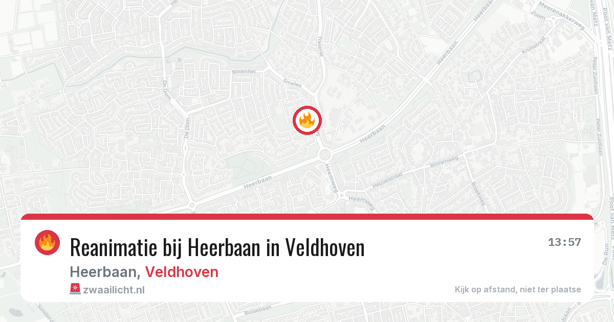 Reanimatie bij Heerbaan in Veldhoven — 23 feb 2026