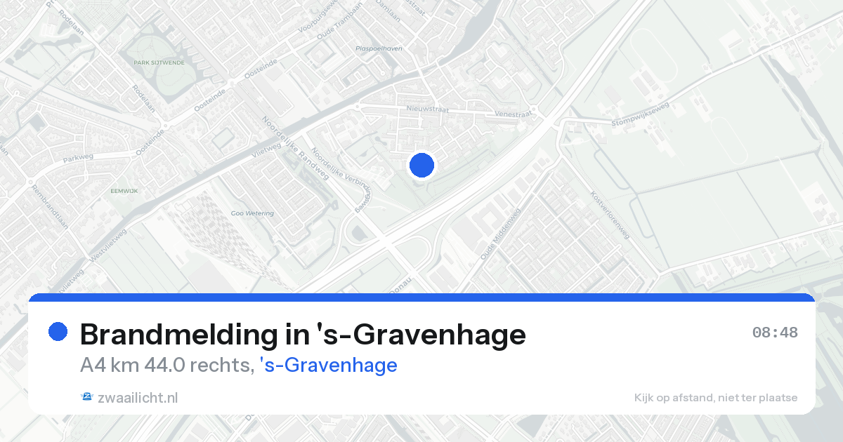 Brandmelding in 's-Gravenhage — 18 aug 2026