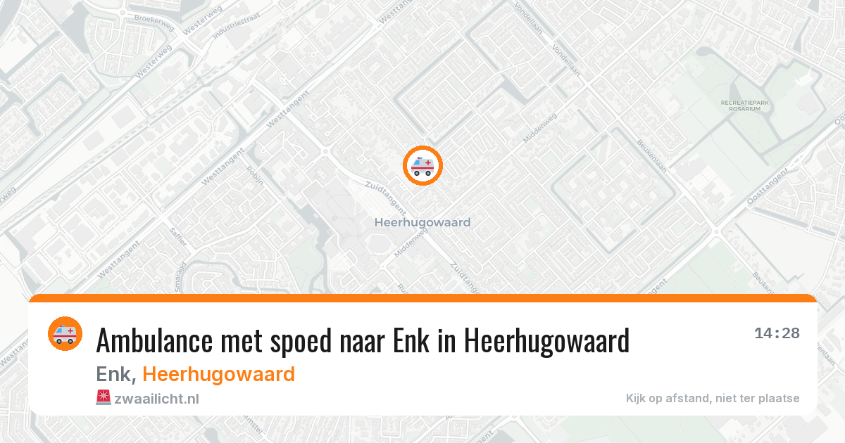 Ambulance met spoed naar Enk in Heerhugowaard — 17 jul 2026