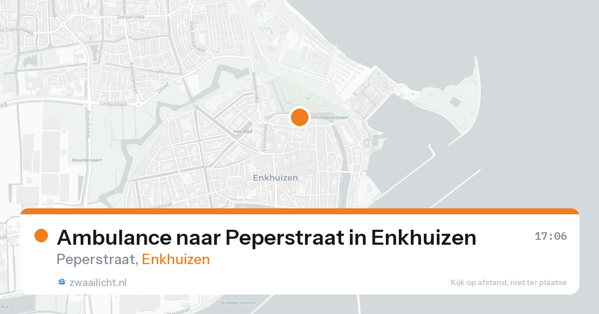 Ambulance naar Peperstraat in Enkhuizen — 31 jan 2026