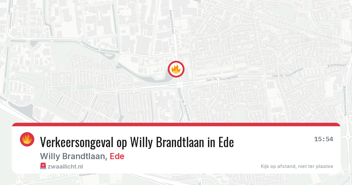 Verkeersongeval op Willy Brandtlaan in Ede — 10 feb 2026