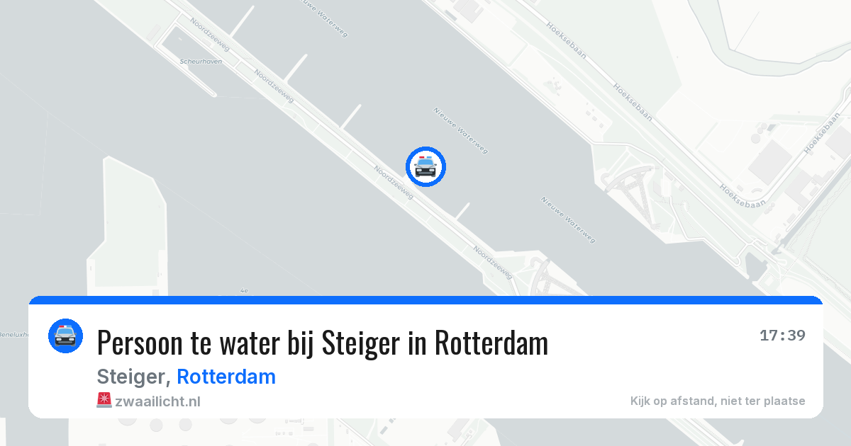 Persoon te water bij Steiger in Rotterdam — 2 jul 2026