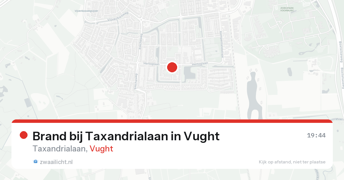 Brand bij Taxandrialaan in Vught — 29 apr 2026
