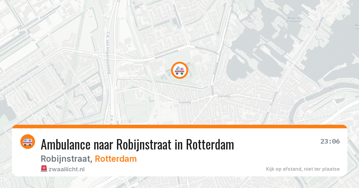 Ambulance naar Robijnstraat in Rotterdam — 16 mei 2026