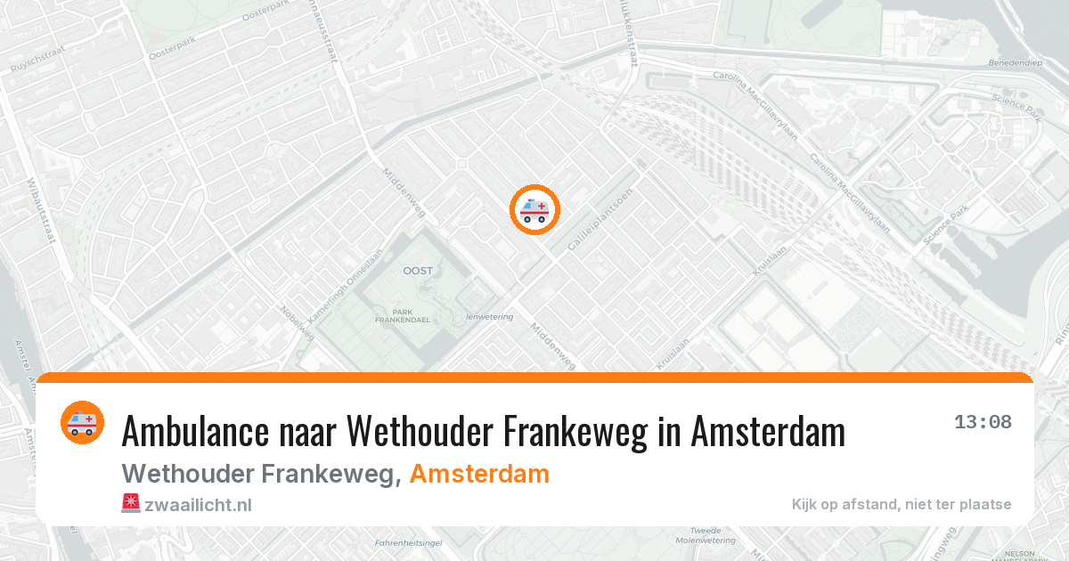 Ambulance naar Wethouder Frankeweg in Amsterdam — 4 jun 2026