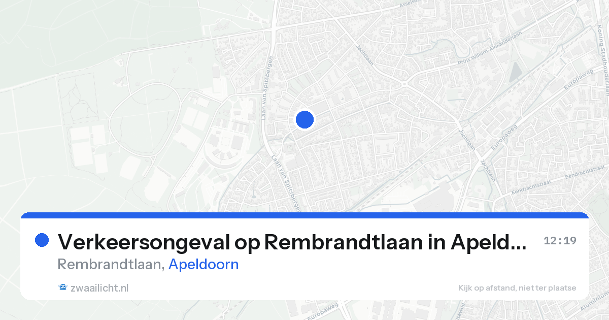 Verkeersongeval op Rembrandtlaan in Apeldoorn — 17 aug 2026
