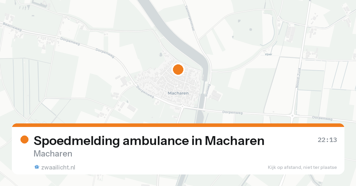Spoedmelding ambulance in Macharen — 30 jan 2026