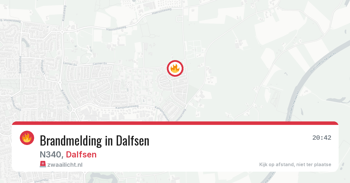 Brandmelding in Dalfsen — 10 aug 2026
