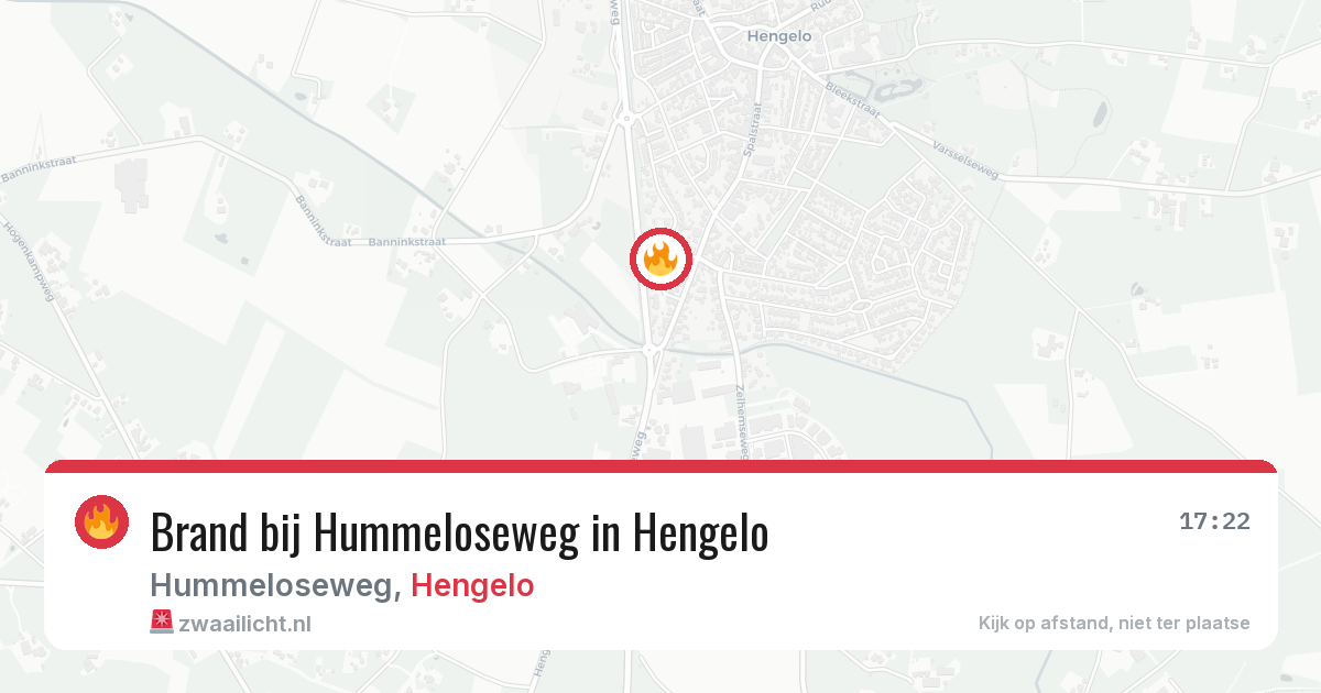 Brand bij Hummeloseweg in Hengelo — 2 apr 2026