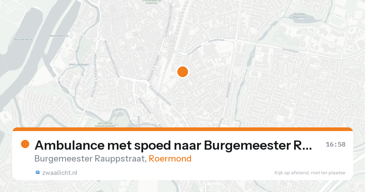 Ambulance met spoed naar Burgemeester Rauppstraat in Roermond — 30 jan 2026