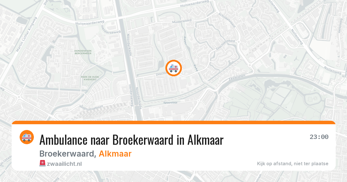 Ambulance naar Broekerwaard in Alkmaar — 3 feb 2026