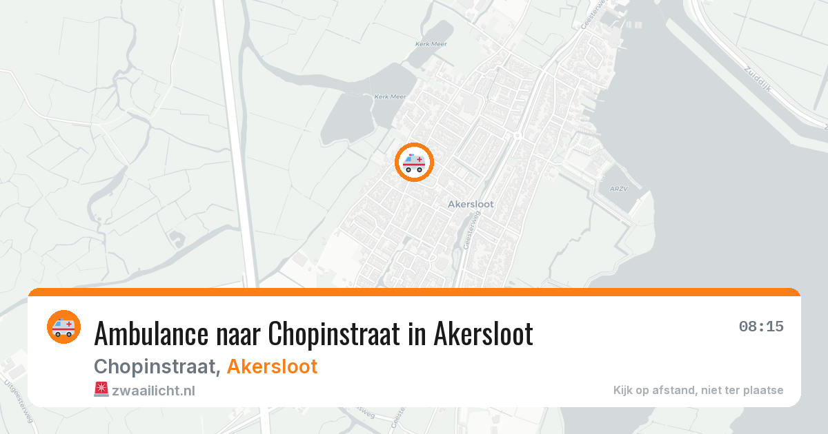 Ambulance naar Chopinstraat in Akersloot — 24 jun 2026