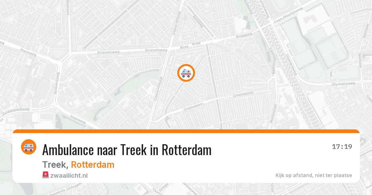 Ambulance naar Treek in Rotterdam — 30 mei 2026