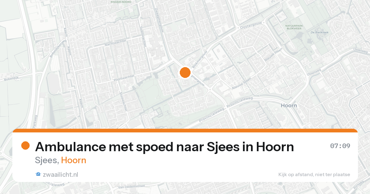 Ambulance met spoed naar Sjees in Hoorn — 8 feb 2026