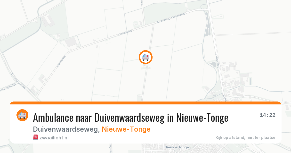 Ambulance naar Duivenwaardseweg in Nieuwe-Tonge — 7 jul 2026