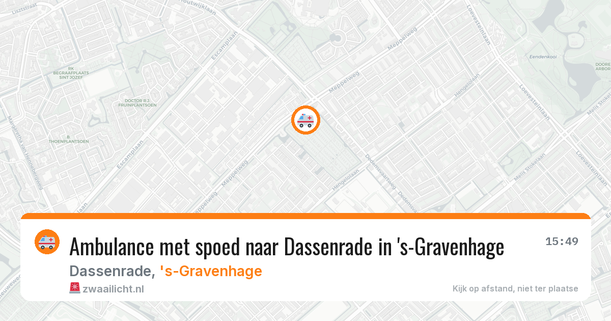 Ambulance met spoed naar Dassenrade in 's-Gravenhage — 9 feb 2026