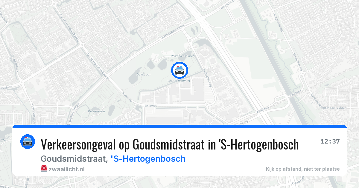 Verkeersongeval op Goudsmidstraat in 'S-Hertogenbosch — 7 apr 2026