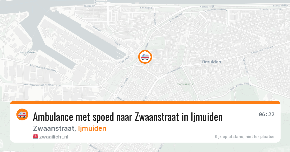Ambulance met spoed naar Zwaanstraat in Ijmuiden — 31 mrt 2026