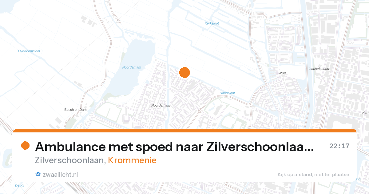Ambulance met spoed naar Zilverschoonlaan in Krommenie — 27 aug 2026