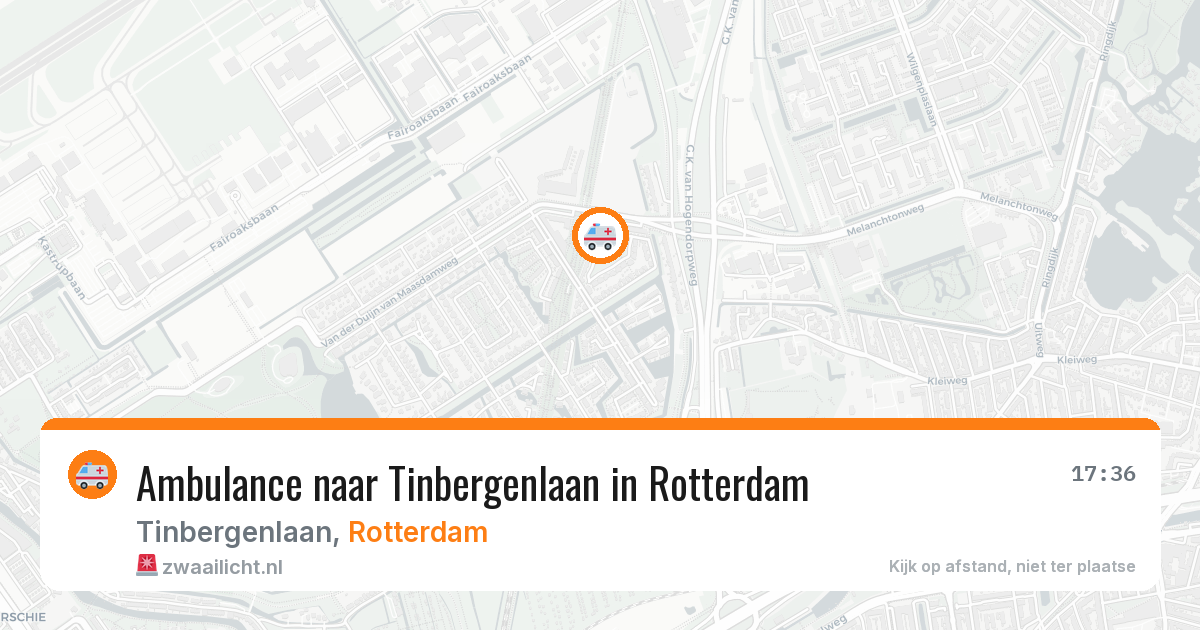 Ambulance naar Tinbergenlaan in Rotterdam — 15 jun 2026