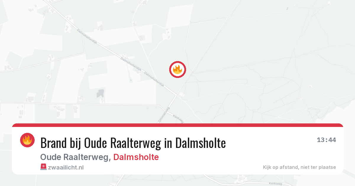 Brand bij Oude Raalterweg in Dalmsholte — 25 apr 2026