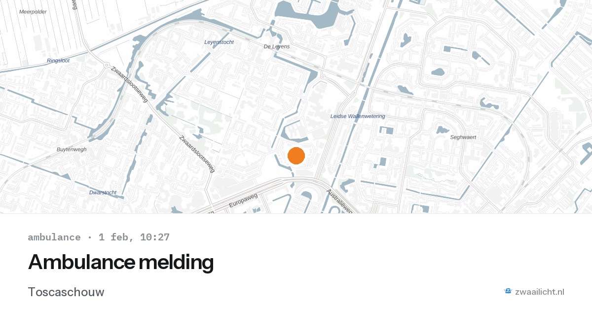 Ambulance melding — 1 feb 2026