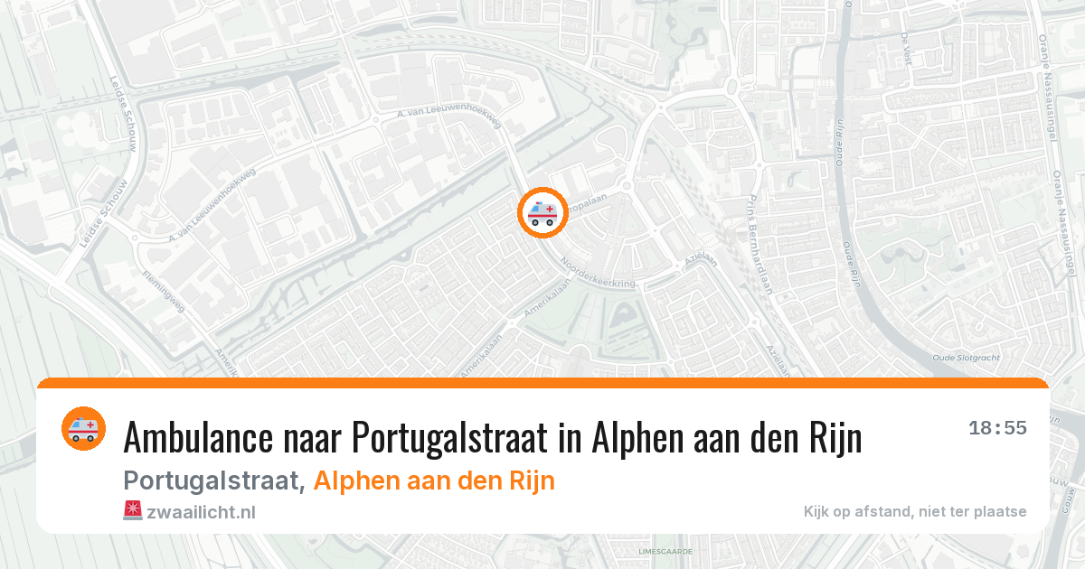 Ambulance naar Portugalstraat in Alphen aan den Rijn — 20 jun 2026