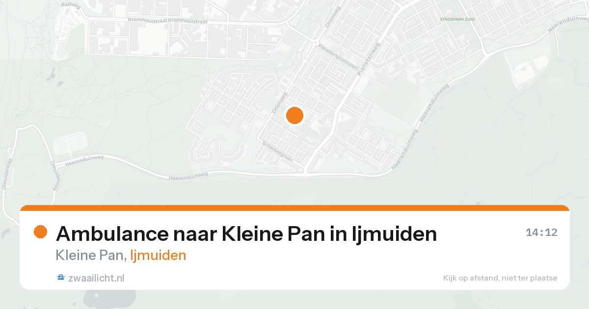 Ambulance naar Kleine Pan in Ijmuiden — 31 mei 2026
