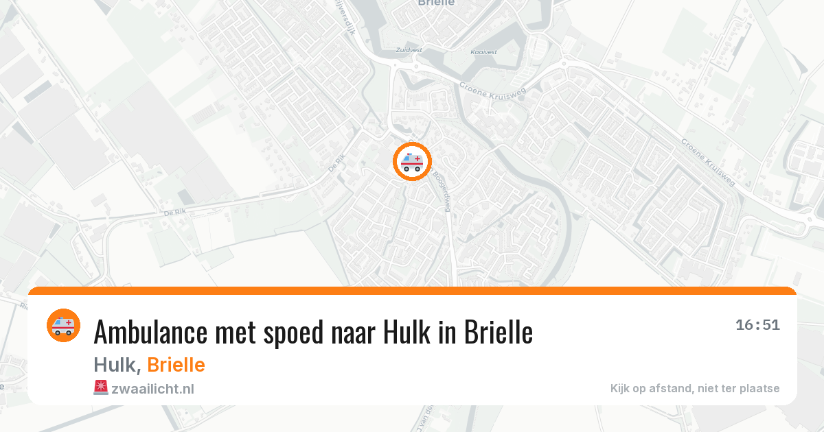 Ambulance met spoed naar Hulk in Brielle — 11 jun 2026
