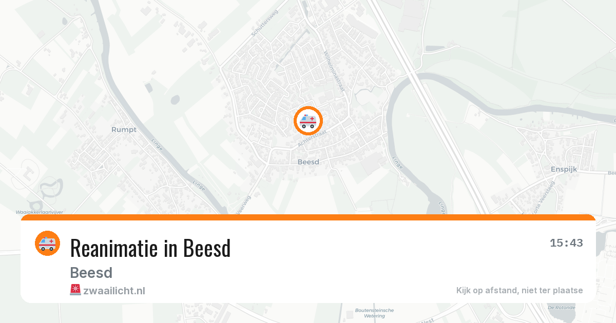 Reanimatie in Beesd — 17 feb 2026