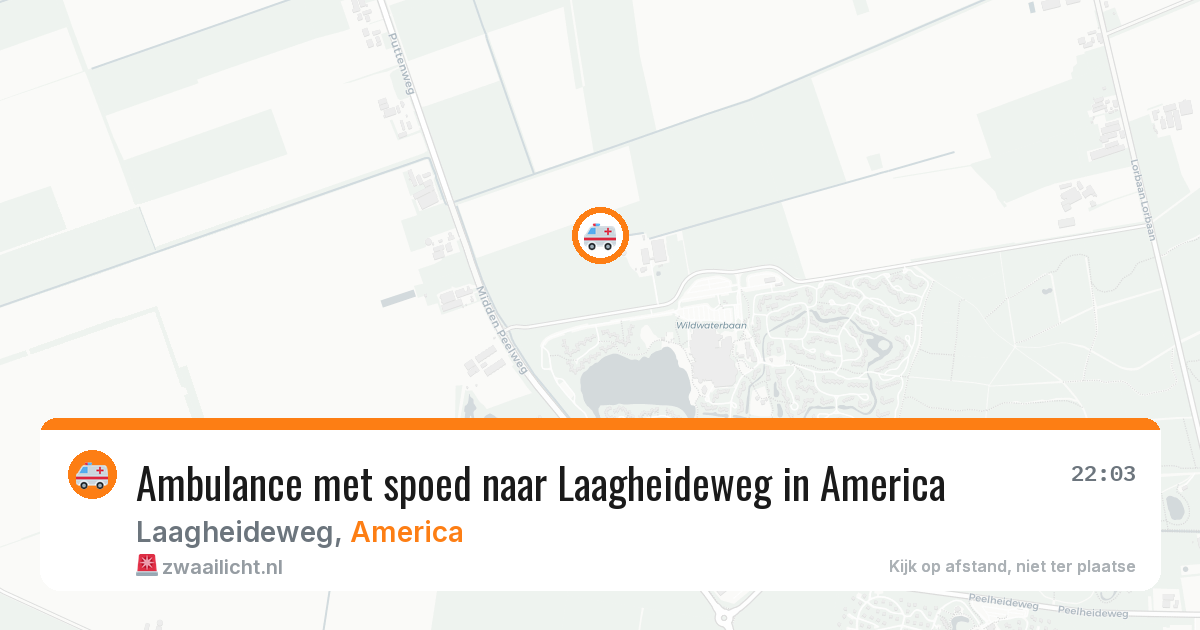 Ambulance met spoed naar Laagheideweg in America — 28 jun 2026