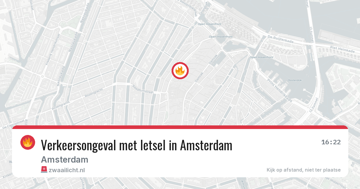 Verkeersongeval met letsel in Amsterdam — 2 aug 2026