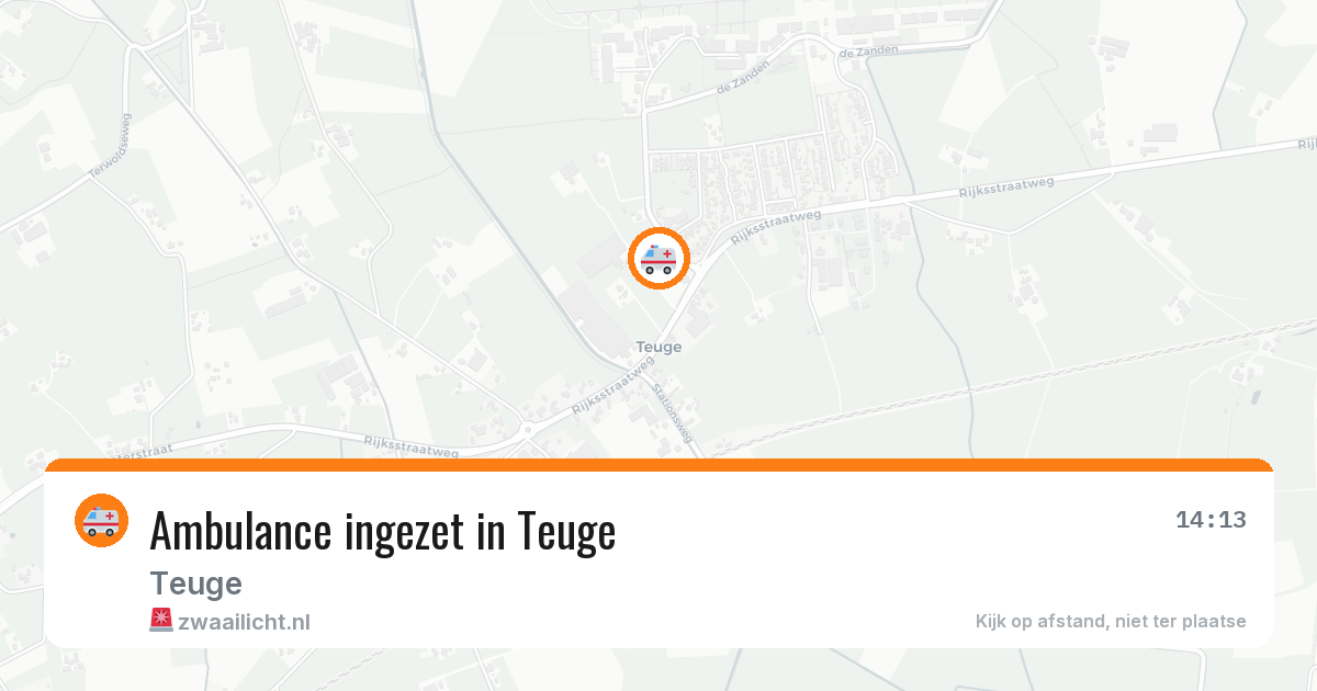 Ambulance ingezet in Teuge — 31 jul 2026