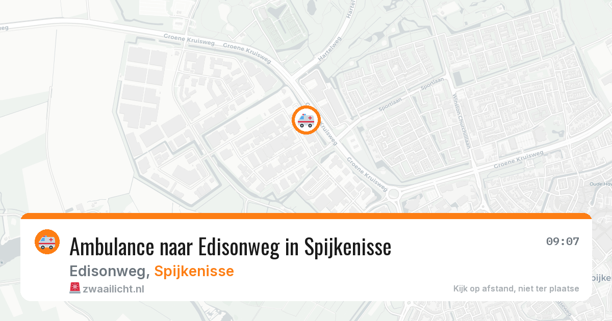 Ambulance naar Edisonweg in Spijkenisse — 12 aug 2026