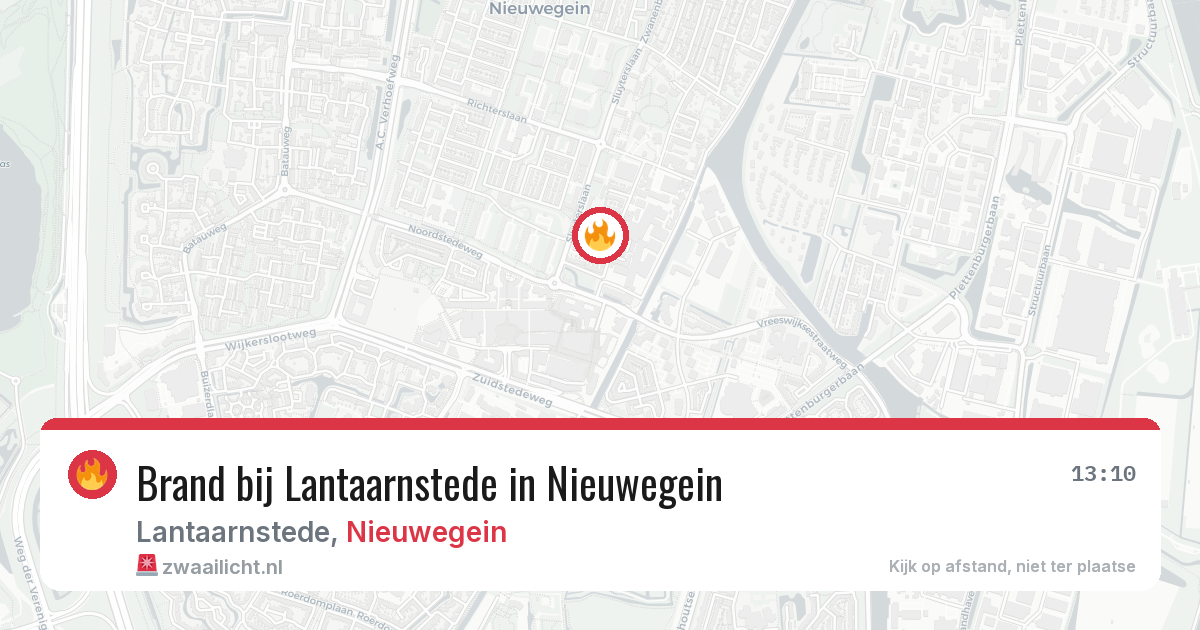 Brand bij Lantaarnstede in Nieuwegein — 1 aug 2026
