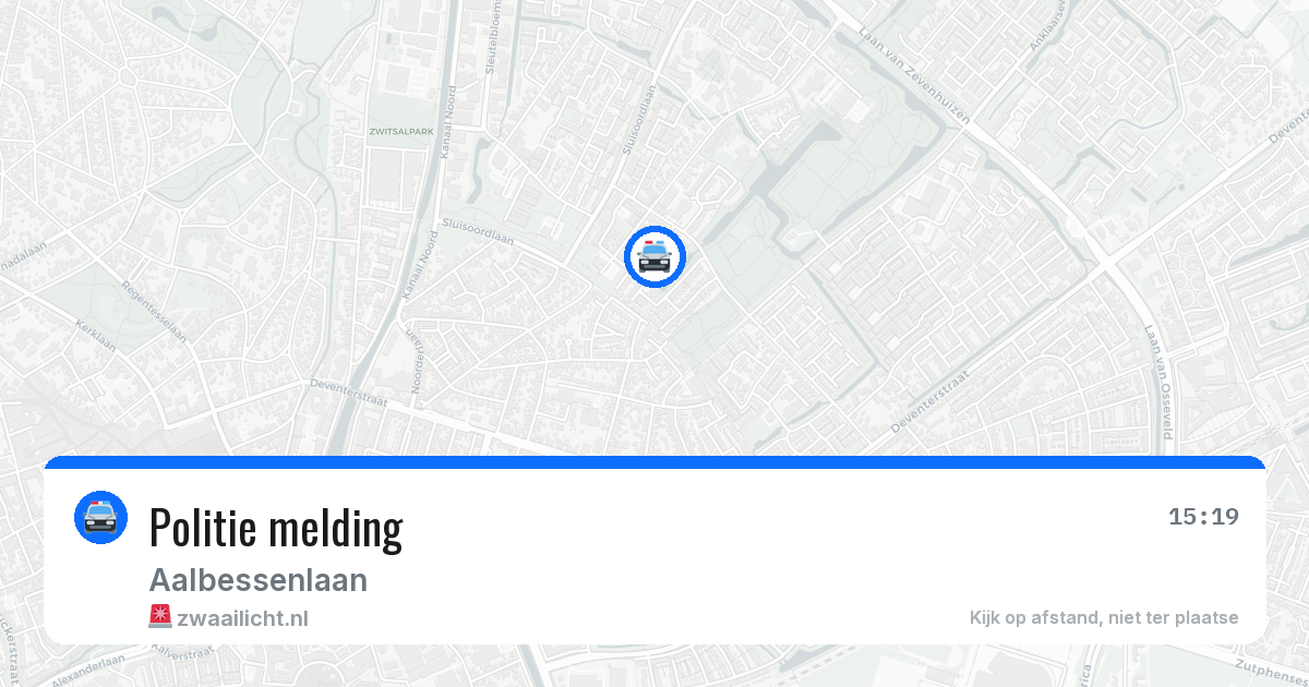 Politie melding — 1 apr 2026