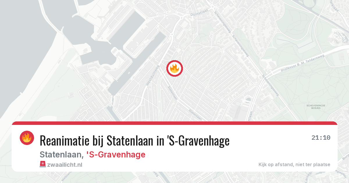 Reanimatie bij Statenlaan in 'S-Gravenhage — 21 mei 2026