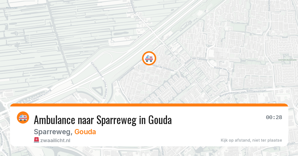 Ambulance naar Sparreweg in Gouda — 4 mei 2026