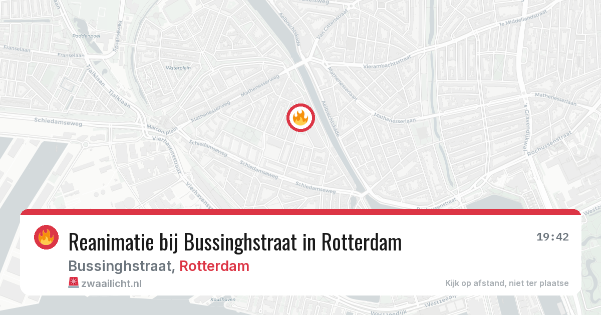 Reanimatie bij Bussinghstraat in Rotterdam — 13 jul 2026