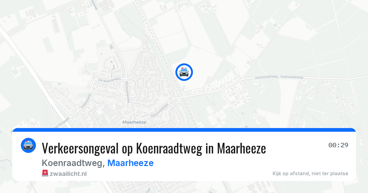Verkeersongeval op Koenraadtweg in Maarheeze — 2 aug 2026