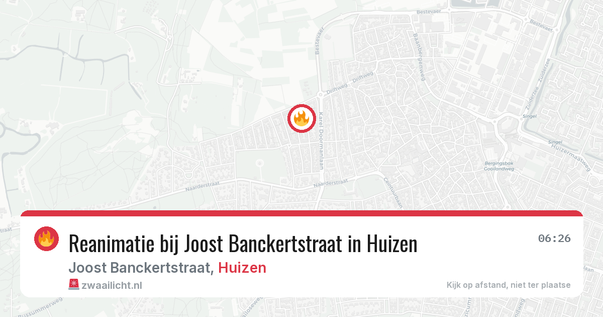 Reanimatie bij Joost Banckertstraat in Huizen — 3 feb 2026